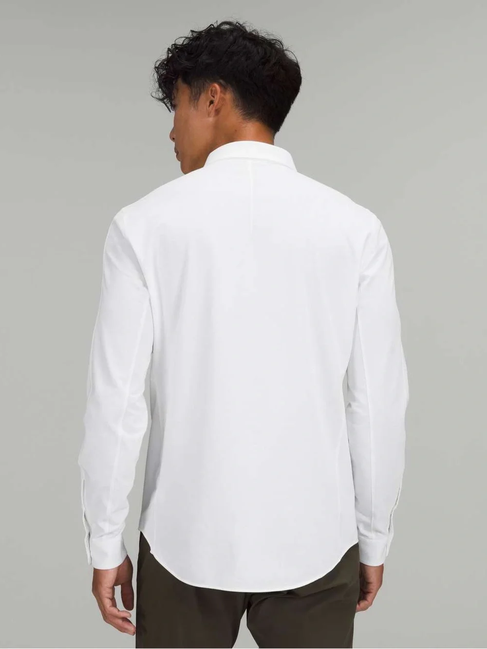 Lululemon Shirt Medium White Commission Long Sleeve Button Down Athletic Fit Men - Picture 2 of 9